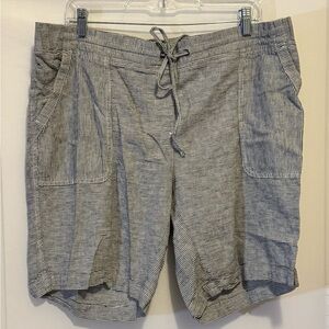 Talbots Black and White Striped‎ Shorts